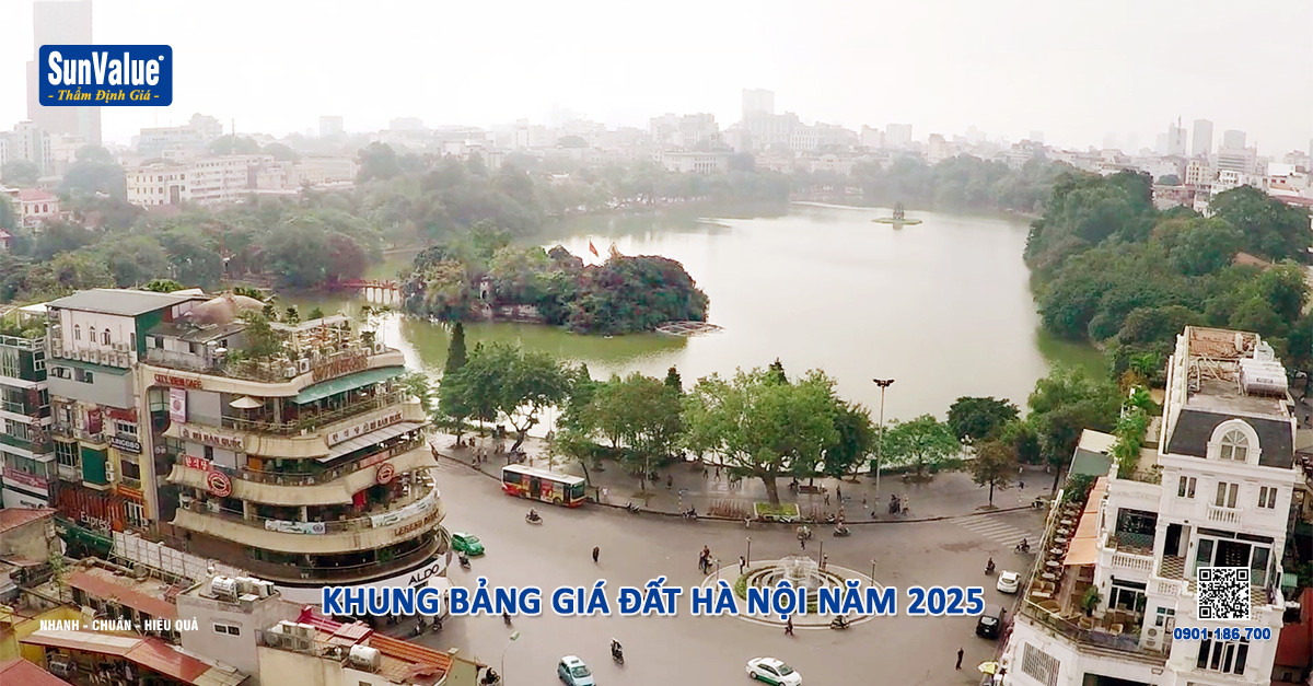 KHUNG BẢNG GIÁ ĐẤT HÀ NỘI NĂM 2025