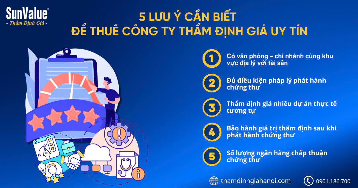 luu y khi thue tham dinh gia, công ty thẩm định giá, dich vu dinh gia, dich vu tham dinh gia