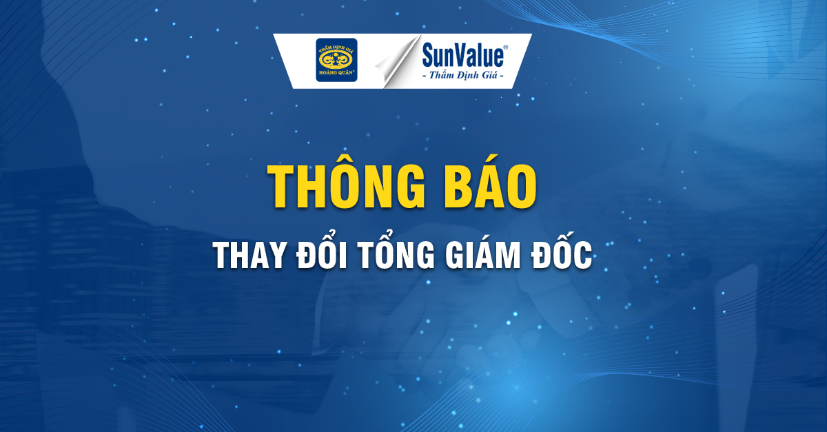 Thẩm định giá Hoàng Quân thay đổi Tổng giám đốc