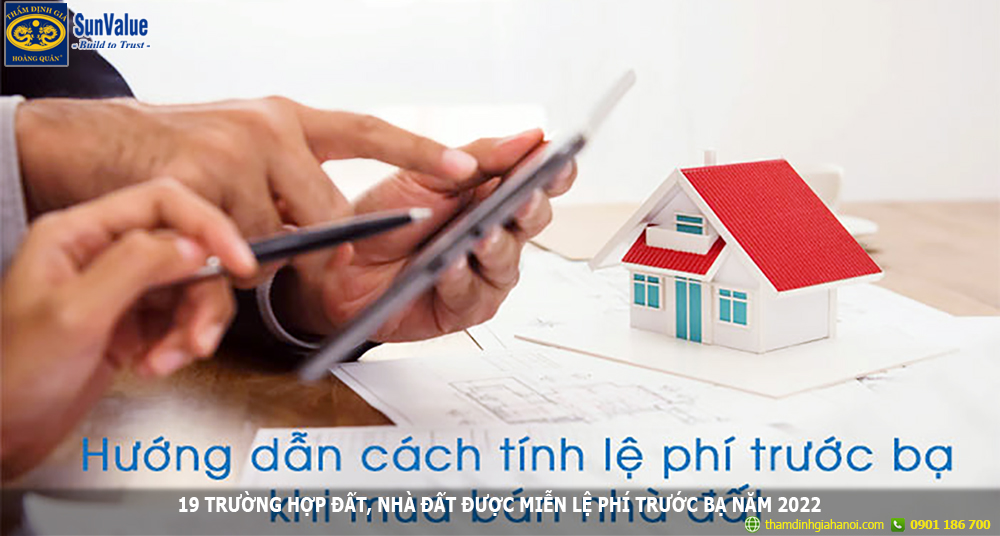 Miễn lệ phí trước bạ đất, nhà đất cho 19 trường hợp