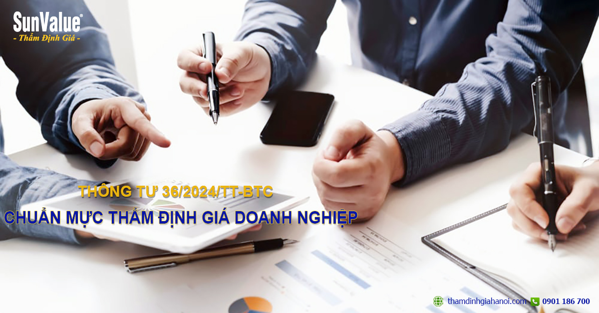 thẩm định giá doanh nghiệp, chuẩn mực định giá công ty, thông tư 36/2024, bộ tài chính