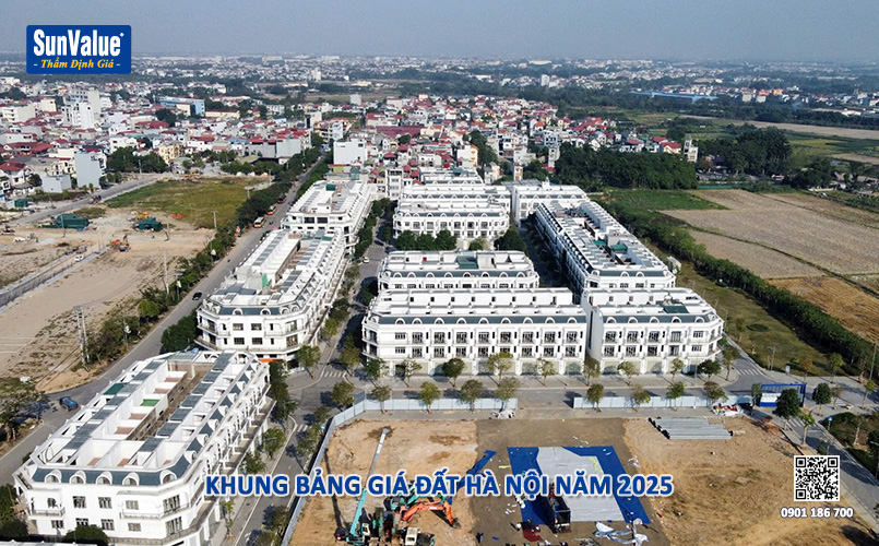 khung bảng giá đất hà nội, bảng giá đất hà nội 2025, bảng giá đất nhà nước 2025, giá đất hà nội 2025