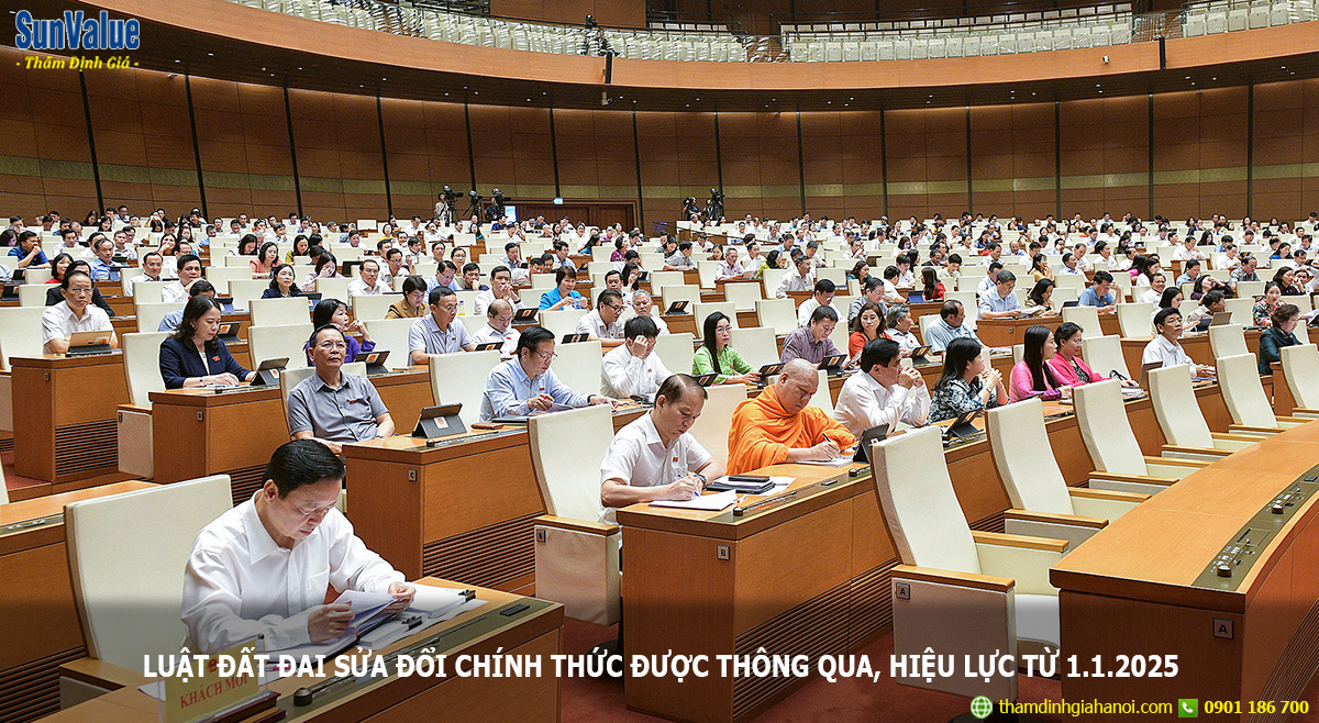 luật đất đai sửa đổi, quốc hội thông qua luật đất đai 2022, thẩm định giá đất