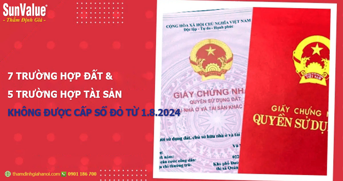 luật đất đai 2024, trường hợp cấp sổ đỏ, định giá đất, đất đai, bất động sản